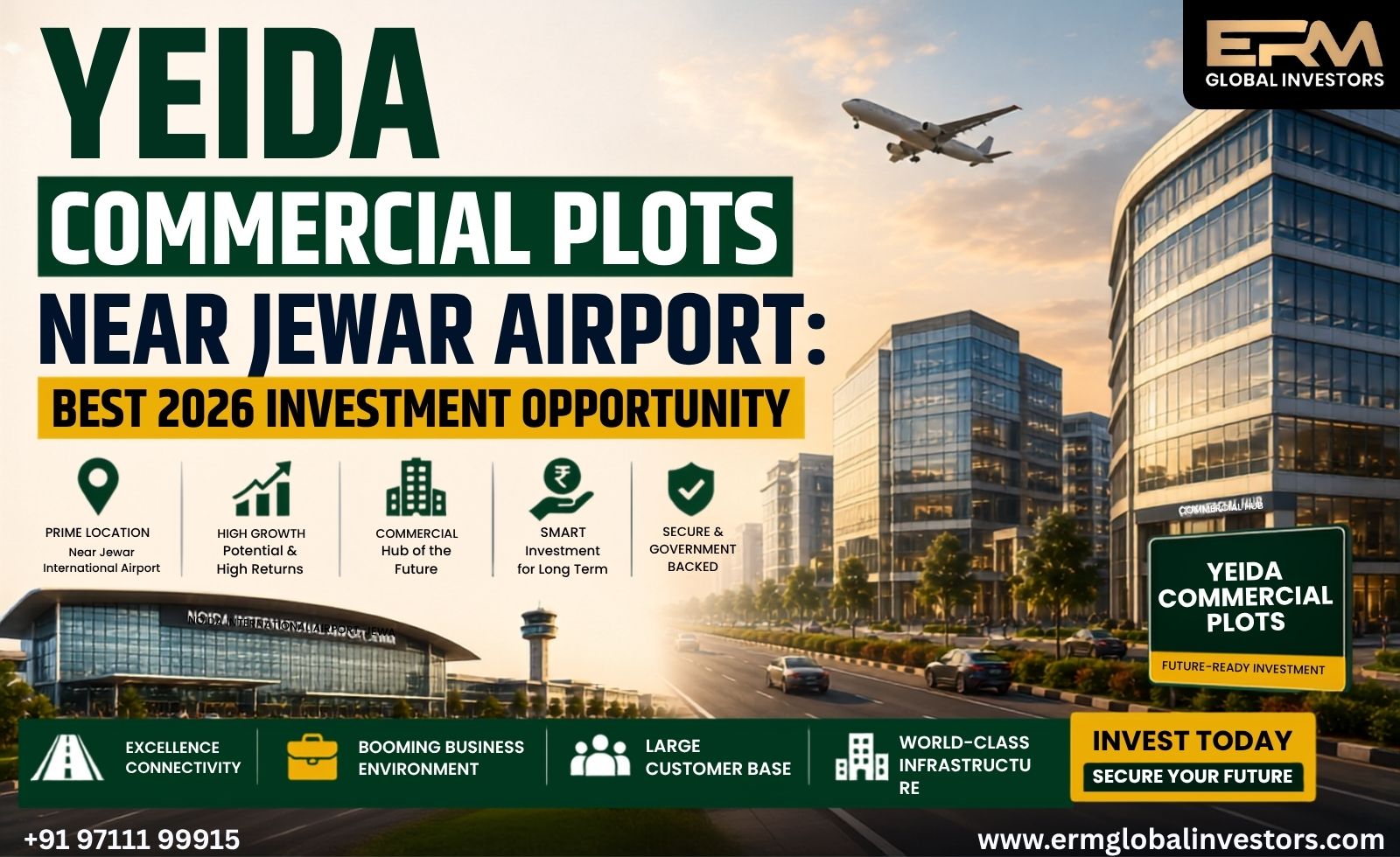 YEIDA Commercial Plots Near Jewar Airport: Best 2026 Investment Opportunity